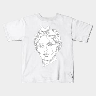 Selene (white bg) Kids T-Shirt